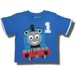 Thomas the Engine "#1" Applique Short Sleeve T-shirt for toddler boys