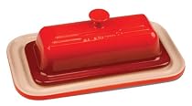 Le Creuset Stoneware Butter Dish, Red