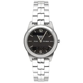 Tissot Mens T-Classic PR50 Analog-Digital Titanium Watch #T34.7.487.62 by Tissot