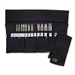 Della Q Black Interchangeable Knitting Needle Case Single Set 180-1