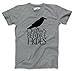 Mens Crows Before Hoes Funny T Shirt for Men Vintage Novelty Hilarious Gag Gift Funny T Shirts Vintage Apparel for Men Cool Animal Short Sleeve Novelty Dark Grey XL