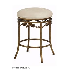 Venice Backless Bar Stool 29h W o Back Ivory antique by Home Decorators Collection