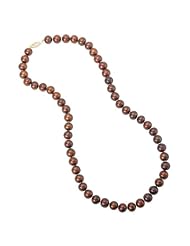 Elegance Collection Strung Chocolate pearl necklace, 7.5-8.0 mm pearls