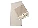 Cacala Pestemal Hand Loomed Turkish Bath Towels Beach Towel Highly Absorbent Quick and Easy Dry Soft and Comfortable for Shower, Spa, Pool, Gym and Yoga 100% Cotton GULBAHCE Series, 37x70