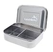 LunchBots TRIO-STAINLESS Stainless-Steel Snack Container