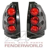 GMC ENVOY 02-05 BLACK 3D STYLE EURO/JDM TAIL LIGHTS