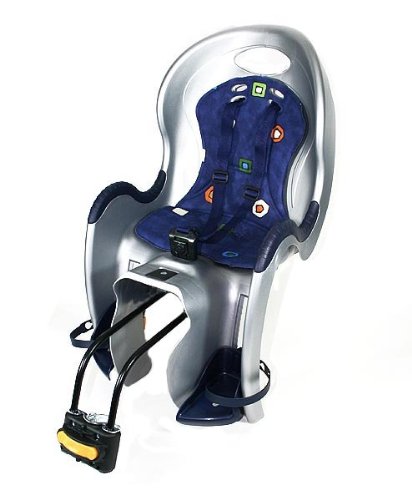 Fahrrad-Kindersitz Cocoon Standard Halter silber/blau