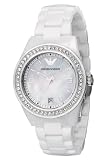 Armani Ceramica Quartz Mother of Pearl Dial Women's Watch - AR1426