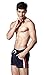 DESMIIT Men's Running Shorts Pockets Quick-Dry Mesh Swim Trunks, Navy Blue, Large