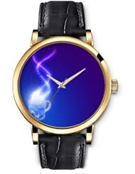 SPRAWL Aanalog Fashion Series Gold Ladies Watches of Genuine Black Leather Strap,Unique Wrist Watch for Women Girls Designed with Hot coffee