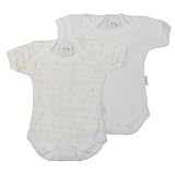Twin Pack Print Bodysuit White/Lemon 0-3m