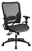 Office Star 6236 Space Air Grid Series Deluxe Chair, Gunmetal Gray