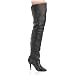 Overkneestiefel Leder