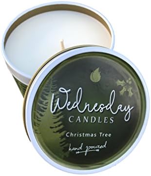 Wednesday Candles Natural Soy Wax Scented Candle, Hand-Poured, Made in USA (Christmas Tree)