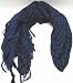 Cobalt Blue & Black Arab Head or Neck Scarf Kafiyah