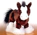Ganz Webkinz CLYDESDALE HORSE Plush