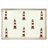 Accent Lighthouse White Novelty Rug Size: 1'9 x 2'9 by 