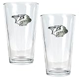 NHL Nashville Predators Two Piece Pint Ale Glass Set - Primary Logo