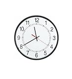 Valcom 16" Round Clock, Black, Surface Mount, 2 item known as : V-A2416