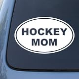 HOCKEY MOM - Vinyl Car Decal Sticker #1522 | Vinyl Color: White