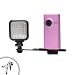 LightLINK Rechargeable Ultra-Bright LED Camera Light for Flip UltraHD , Sony Bloggie Touch , Kodak PlaySport and Other Pocket Camcorders with Mini Tripod