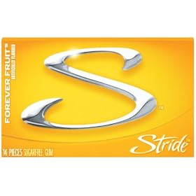 Stride Forever Fruit Gum, 14-Piece Packages (Pack of 24)