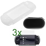 GTMax Clear Silicone Skin Cover Case + Black Eva Leather Pouch Cover Case + ....