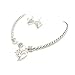 Designer Inspired Heart Charm Necklace Set