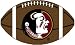 Florida State University Football Rug 3'6x6'