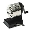 X-Acto Model KS, Vacuum-Mount Pencil Sharpener, Chrome Receptacle, Black Base, 1 Unit (1072)