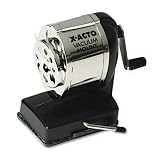 X-Acto Model KS, Vacuum-Mount Pencil Sharpener, Chrome Receptacle, Black Base, 1 Unit (1072)