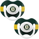 Oakland Athletics 2-Pack Team Logo Pacifiers