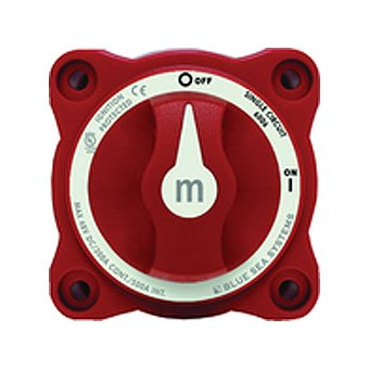 New BLUE SEA SWITCH BATT MINI ON/OFF W/KNOB Rated For 300 Amps Continuous 500 Intermittent