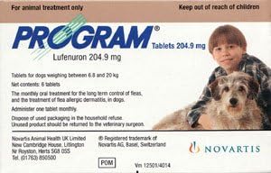 Program Oral Suspension (Brown) for Medium Dogs 6 Tablets 204.9mg