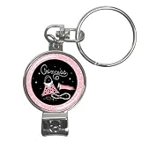 Key Chain Nail Clippers of Princess Accessories (Purse, Gloves, Pearl Necklace, Beautiful, Cartoon, Disney, Barbie, Fairy, Island, Magical, Belle, Cinderella, Costume, Doll, Wedding)
