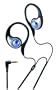 JVC HAE33A "Ear Gem" Headphone (Black, Blue & Silver)