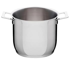 A di Alessi Pots&Pans Stockpot, Stainless Steel, 20 cm (AJM100/20)