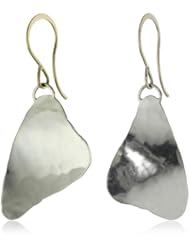 Melissa Joy Manning "Mixed Metals" Gold and Silver Hammered Earrings