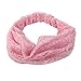 Elegant Women Pink Bandanas Lace Headwrap Headband Girls' Hair Accessory Gift