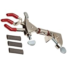 Talboys 916066 Nickel-Plated Zinc 3-Prong Dual Adjustment Swivel Clamp, 178mm Length, 69mm Grip Size, Medium