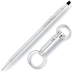 Cross Classic Century Lustrous Chrome Ball-Point Pen and Matching Key Ring Gift Set