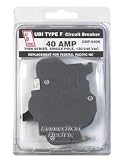 CONNECTICUT ELECTRIC & SWITCH UBIF040 THIN CIRCUIT BREAKER, SINGLE POLE 40 AMP