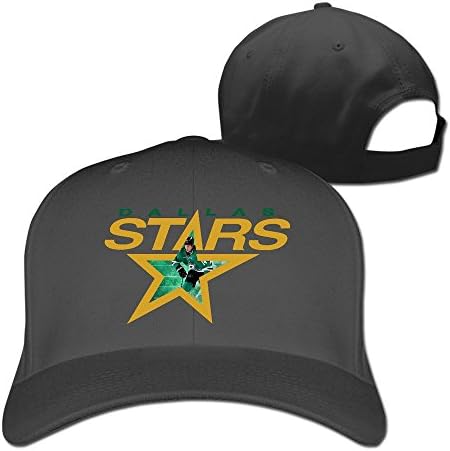 Fashion Dallas Stars Cotton Baseball Peaked Cap Hat Adjustable Snapback For Men/Women Black By JE9WZ