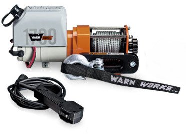 WARN Works 1700 12V DC Powered Winch - 1700-Lb. Capacity, Model# 601700