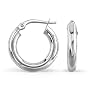 14k White Gold or Yellow Gold Small Hoop Earring