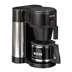 BUNN NHBX-B Contemporary 10-Cup Home Coffee Brewer, Black