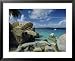 The Baths, Virgin Gorda, British Virgin Islands, Caribbean, West Indies, Central America Collections Framed Art Poster Print by Gavin Hellier, 31x25