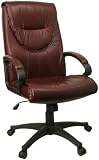 Executive Comfort Chair with Top Grain Burgundy Leather