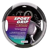 Superior 58-1100Y Slip-On Massage -Velour Gray Steering Wheel Cover
