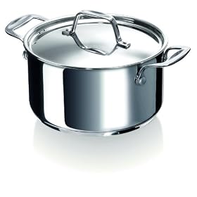 Bekaline - 12061264 - Chef - Faitout + Couvercle en Acier Inoxydable de Haute Qualit� - Tous Feux + Induction - 26 cm